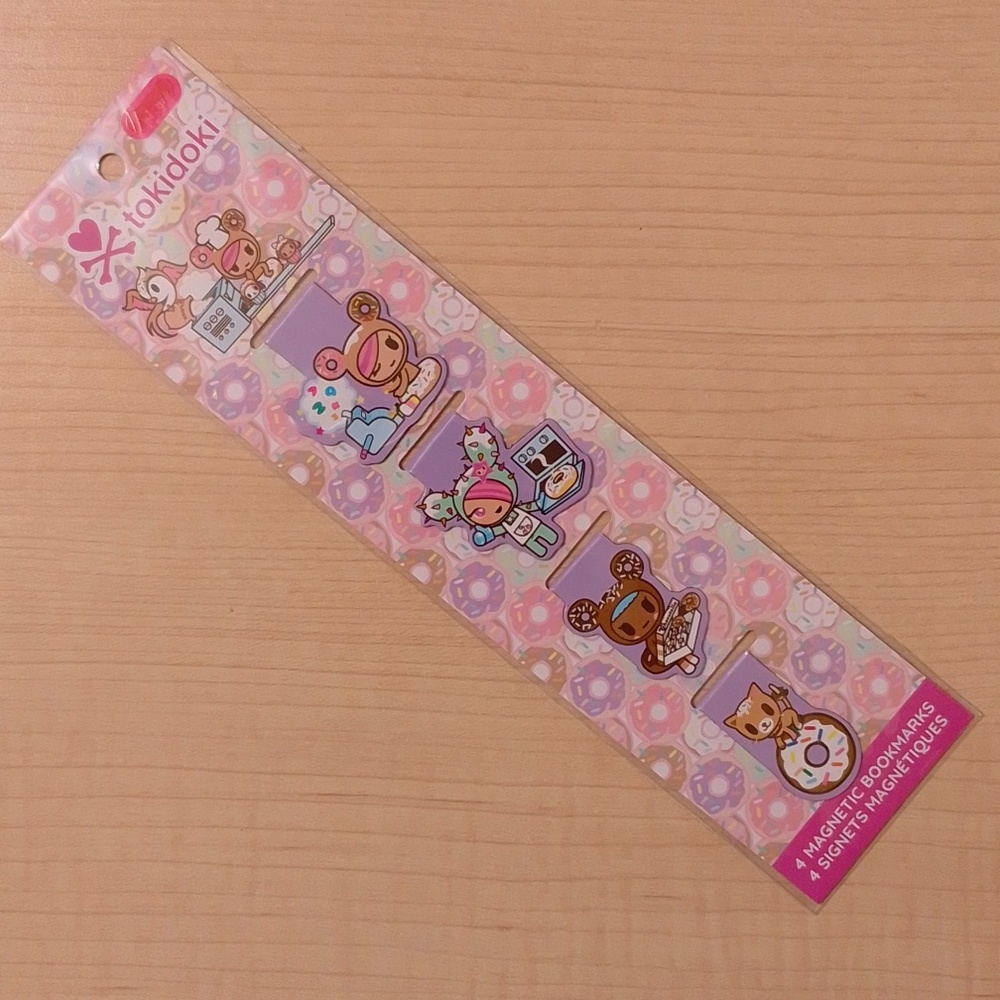 Tokidoki Magnetic Bookmarks - Donutella Book Mark Set Planner Journal